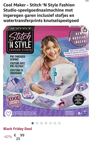 Bij Amazon de Stitch ‘N Style Fashion Studio-...