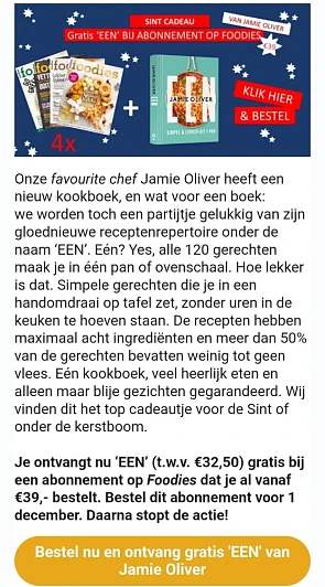 ontvang nu ‘EEN’ (t.w.v. €32,50) kookboek van...