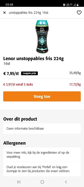 Colruyt lenor geurparels bv unstoppables frus...