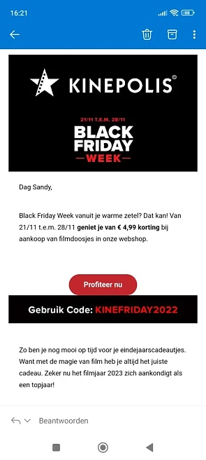 € 4,99 korting bij aankoop van filmdoosjes in...