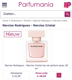 Online bij Parfumania parfum Narciso Rodrigue...
