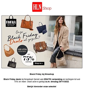 Black Friday deals bij Ninashop! Geniet van G...