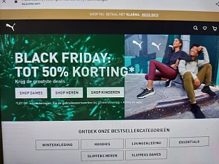 puma.com black friday tot 50% korting