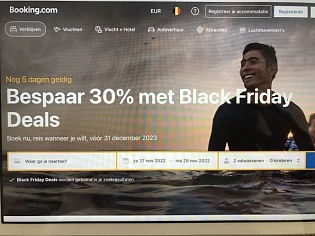 Al toe aan vakantie? Op Booking.com Black Fri...