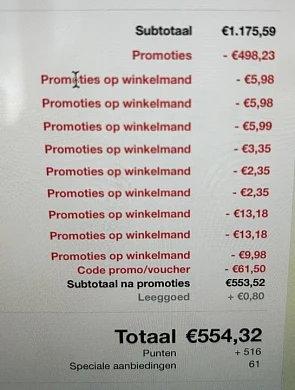 Mooi gehamsterd bij Delhaize online! Super ve...