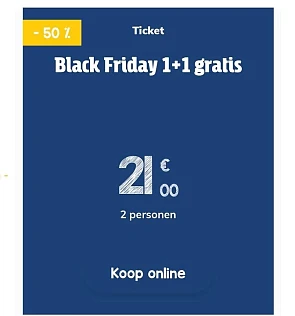 Bellewaerde Aquapark black friday actie: 2 ti...