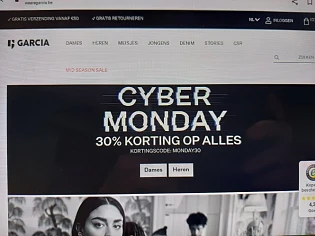 wearegarcia.be cyber monday 30% korting op al...