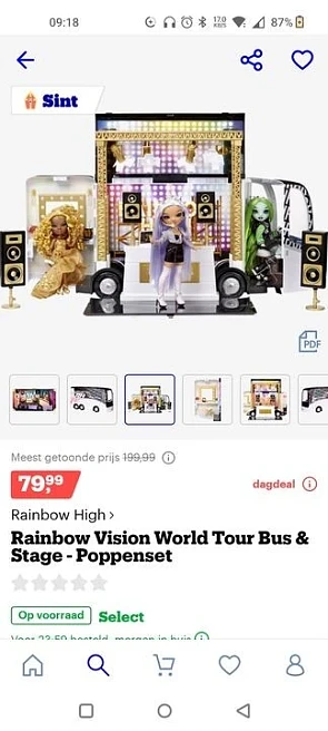 Koopje ? 🤩🤩 Rainbow high world tour bus & s...