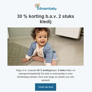 Krijg t.e.m. 2 januari 30 % korting b.a.v. 2...