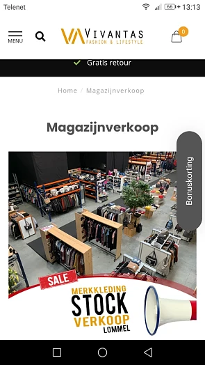 Grote stockverkoop (tot -80%) v winterkleding...