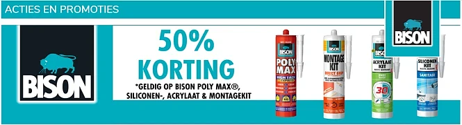 Bison 50% CASHBACK OP BISON POLY MAX® SILICON...