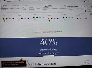 zizzi.be 40% kortingvop feestkleding en kerst...