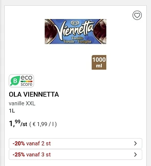 Collect&go ola viennetta vanille XXL 1L nu sl...