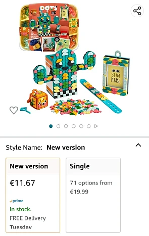 61% korting op een Lego dots set! 11,61eur o...