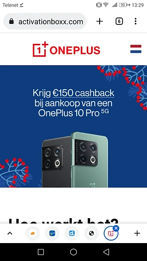 Tot 150€ terugbetaald bij aankoop v een Onepl...