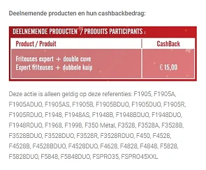 FriFri Friteuse Expert €15 cashback https://...