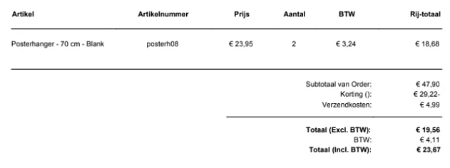 Fotocadeau.nl 2 x Magnetische posterhangers...