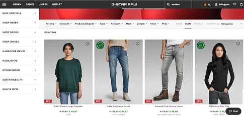 Solden bij g-star raw: tot -50% korting op ee...