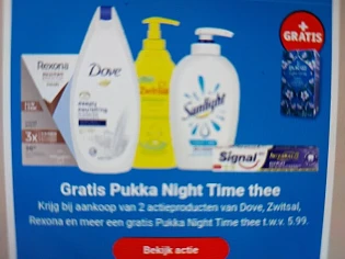 Kruidvat gratis Pukka night time thee bij aan...