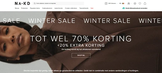 Solden bij nakd: tot -70% korting op een sele...