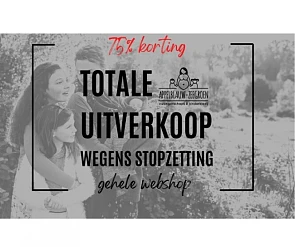 Appelblauw-zeegroen Wegens stopzetting websho...