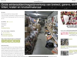Grote wintersolden/magazijnverkoop van breiwo...