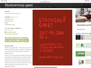 Stockverkoop gæst Ijzerenwaag, 12a 2000 Antwe...