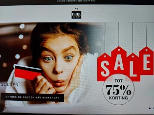 ninashop.be tot 75% korting op geselecteerde...