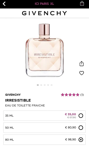 Mooi koopje gevonden op ici PARIS 35 ml voor...