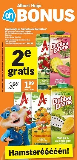 Opnieuw heel veel 2e gratis deals bij Albert...