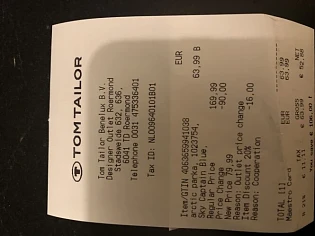€106 korting op een winterjas van Tom taylor...