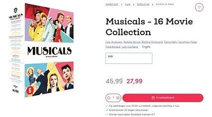 Musicals - 16 movie collection Deze box bevat...