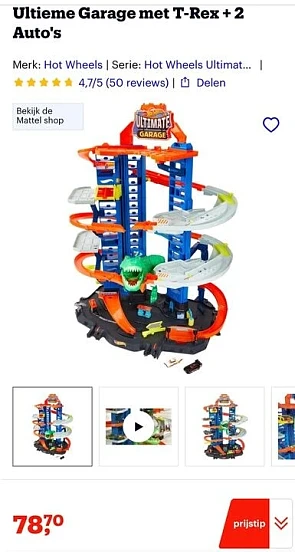 Hot Wheels City Robo Beasts Ultieme Garage me...