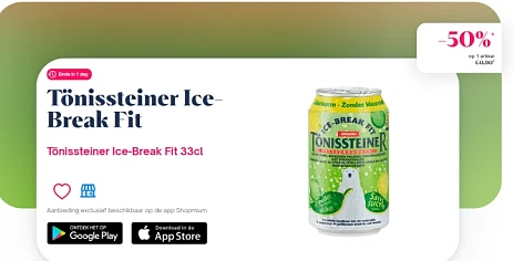 Tönissteiner Ice-Break Fit 50% terugbetaald...