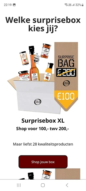 Bij oilvinegar.be nu 50% korting op surpriseb...