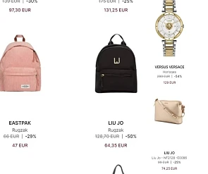 Bij Miinto Sale op merken zoals Liu Jo, Eastp...