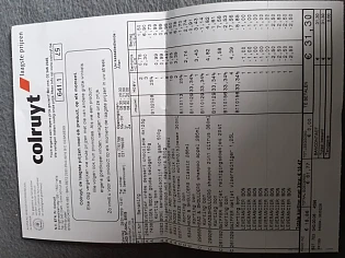 Bij Colruyt aan 61,77euro boodschappen gedaan...