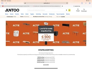Tot en met 31/01 scoor je op heel wat Juntoo...