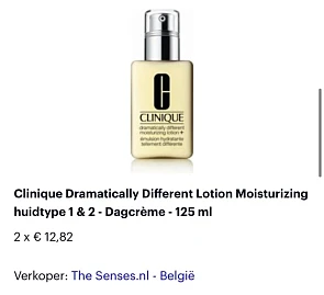 Op bol.com enkele Clinique producten deze mor...