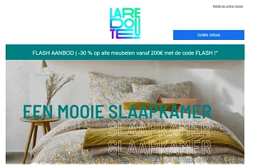 -30% op meubelen, tapijten en lampen bij aank...