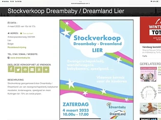 Stockverkoop Dreambaby / Dreamland Lier Antwe...