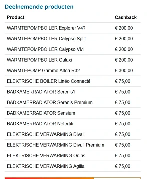 Atlantic Cashback Cheque tot €300,- Dit zijn...