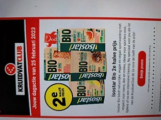 Kruidvat dagdeal isostar 2e -50% met je geact...