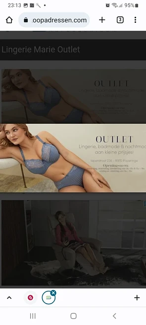 Verkoop outlet lingerie Marie v nachtkleding,...