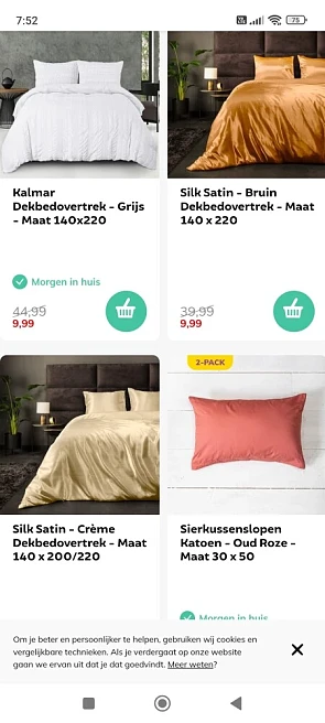 Mega opruiming bij dekbed discounter: een sel...