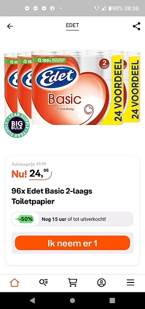 Ibood, Edet 2 laags toiletpapier maar blijkba...