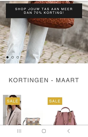 ninashop.be job jouw tas aan meer dan 70% kor...