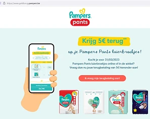 Pampers Krijg €5 terug op je Pampers Pants lu...
