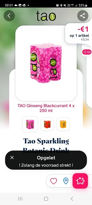 Shopmium -€1,00 tao sparkling