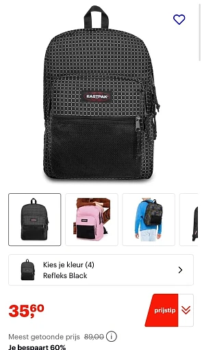Eastpak PINNACLE Rugzak, 38 Liter nu voor 35,...